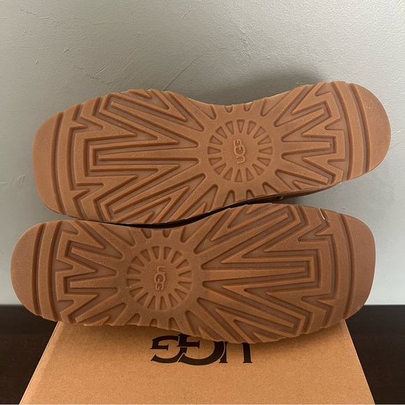 Ugg CityFunc Lace-up Platform Suede Shoes Chestnut size 8 - Picture 6 of 14